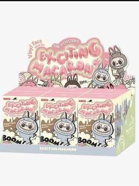Exciting Macaron labubus! Case is Vinyl Face Blind Boxes. Authentic Popmart.